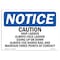 Signmission OSHA Notice Sign, 10" H, Rigid Plastic, Caution Ship Ladder Always Face Ladder Going Sign, Landscape OS-NS-P-1014-L-10502 - alternate 1